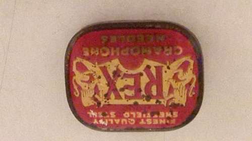 Rex Gramophone Needle Tin - Empty