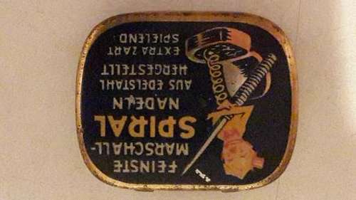 Marschall Gramophone Needle Tin - Empty