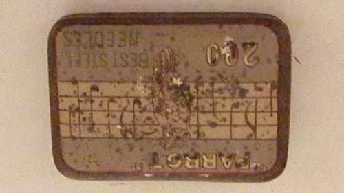 Parrot Gramophone Needle Tin - Empty