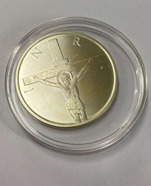 2015 .999 Fine Silver 1/2 oz Silver Shield INRI Coin