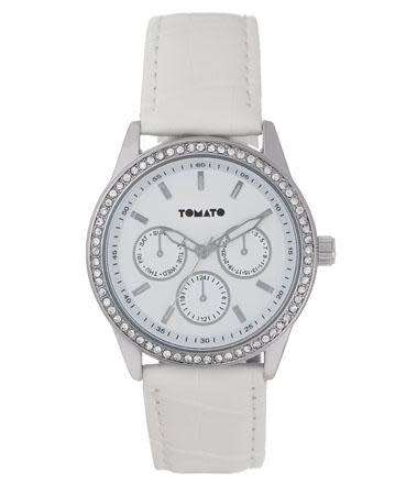 TOMATO Silver - White Dial Ladies Watch
