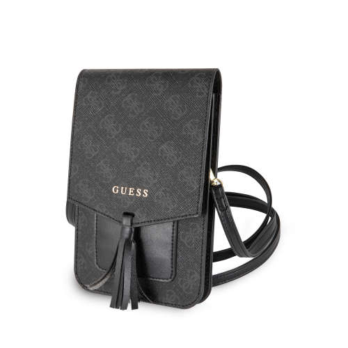GUESS - WALLET BAG FOR PHONE WITH TASSEL - BLACK