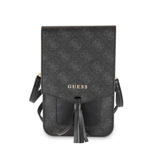GUESS - WALLET BAG FOR PHONE WITH TASSEL - BLACK