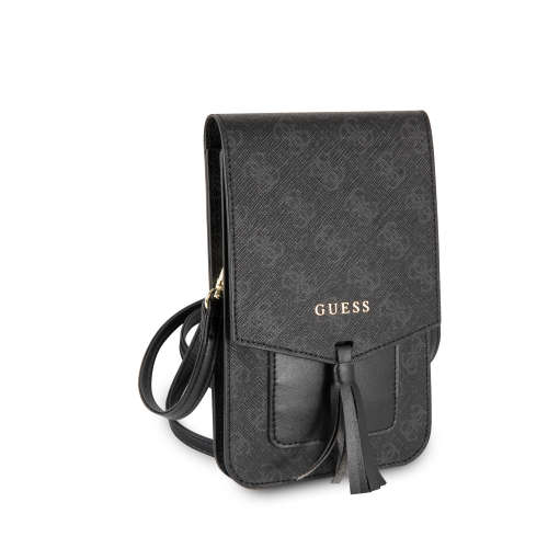 GUESS - WALLET BAG FOR PHONE WITH TASSEL - BLACK