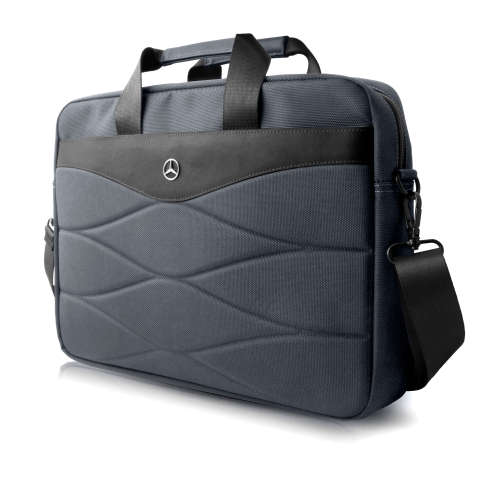 Mercedes Pattern III Laptop Carry Bag 15" - Grey