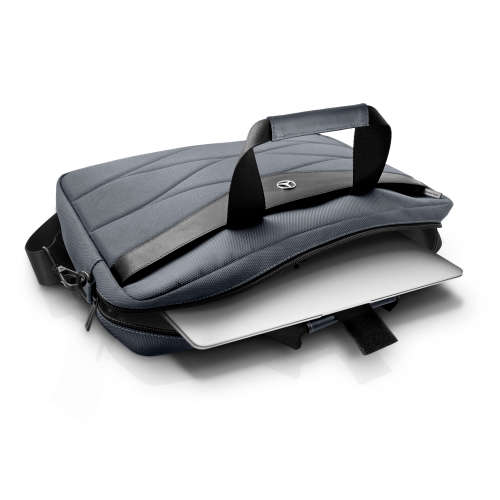 Mercedes Pattern III Laptop Carry Bag 15" - Grey