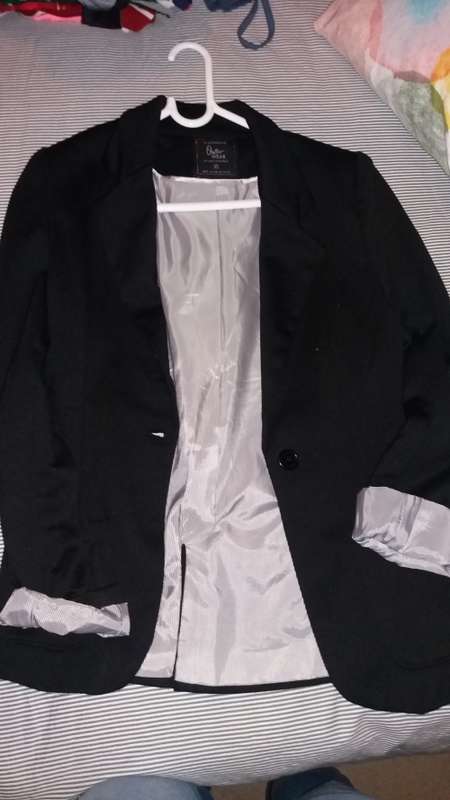 Cotton on worn twice XS blazer with striped lining gorgeous