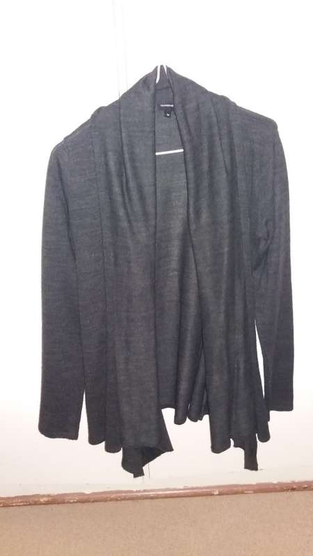 Truworths charcoal grey waterfall jersey size medium