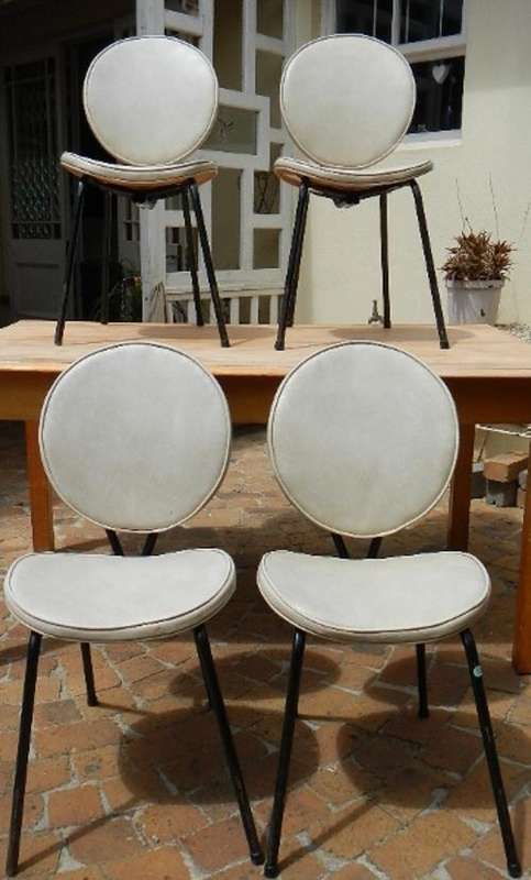 4x Leatherette chairs (Vinyl)- Cape Town area delivery & collections only. Please read shipping.