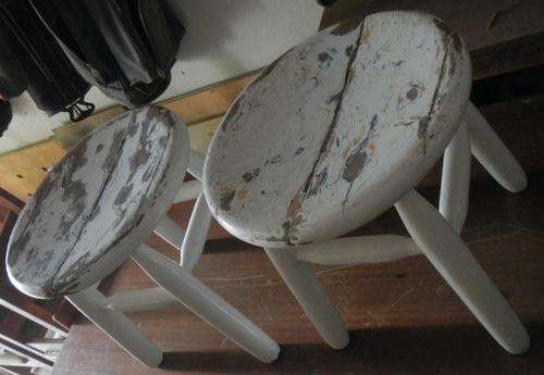 Wooden stools - Please read shipping instructions