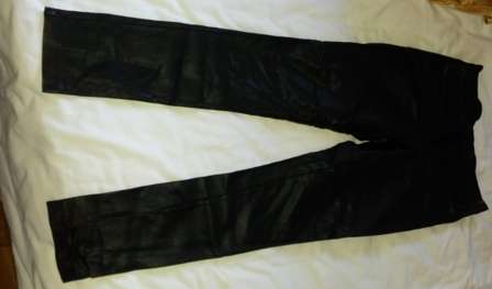 Pleather black tights