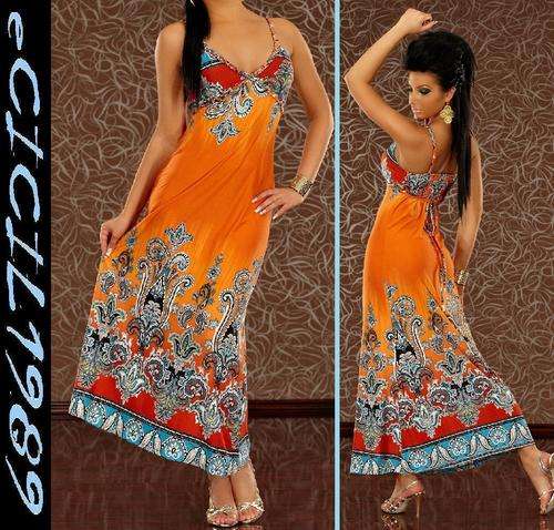 STUNNING BOHO MAXI DRESS by > SWEET MISS < multicoloured size 12/14