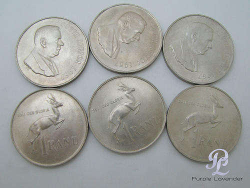 For Muntfin Only_1967 _ R1 Coin _ Lot of 6