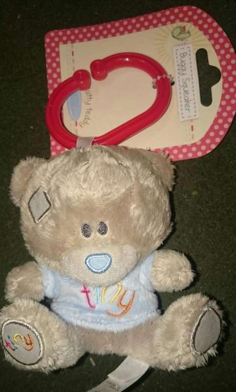 Tatty Teddy Squeaker Clip On Pram Teddy