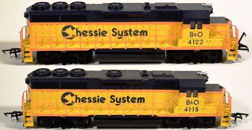DIESEL LOCOMOTIVE - CHESSIE SYSTEM WITH DUMMY LOCO - DCC FITTED