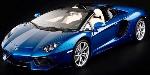 Lamborghini Aventador LP 700-4 Roadster - Blu Monterrey (metallic blue) Pocher 1/8 Diecast (in case)