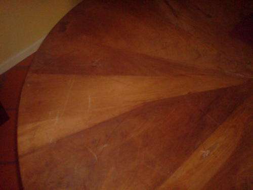 round wooden table