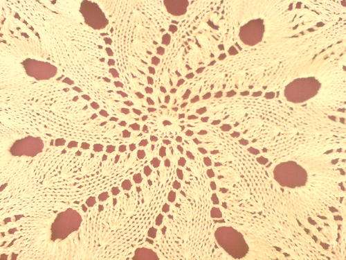 Knitted doily