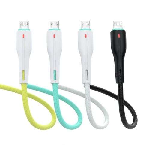 Denmen fast charging Micro USB M to USB (3.6A) 1m Cable - White