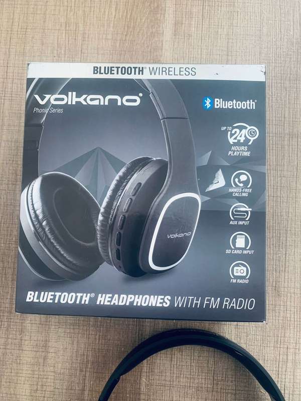 Volkano Wireless Bluetooth Headphones - Phonic Series - Black