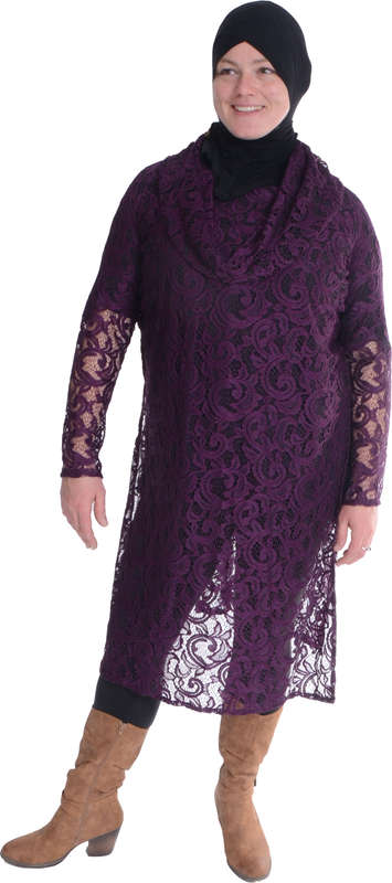 Purple Lace Top