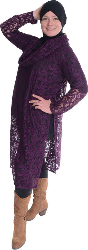 Purple Lace Top