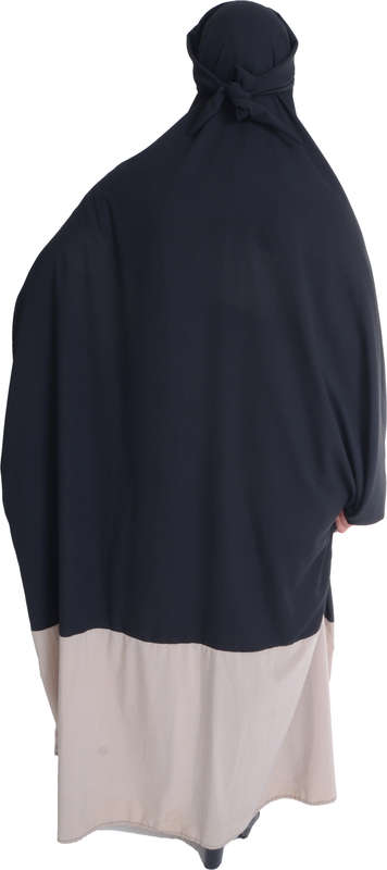 Black with Stone Sleeves Jilbaab