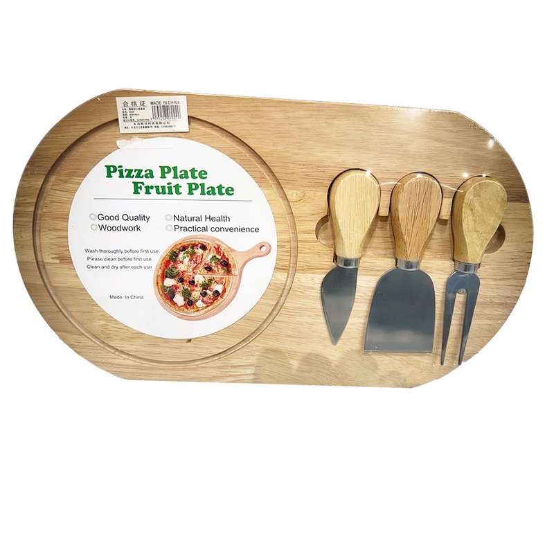 Mini Pizza Wooden Severing Plate