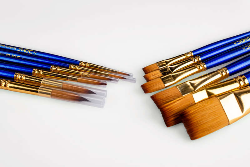 Doms Artistic Brush 6 Round / 6 Flat