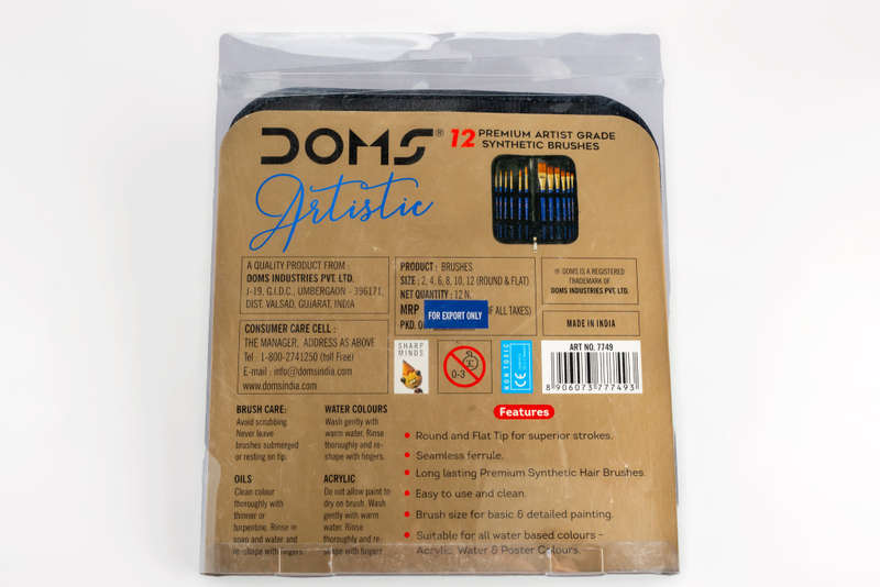 Doms Artistic Brush 6 Round / 6 Flat