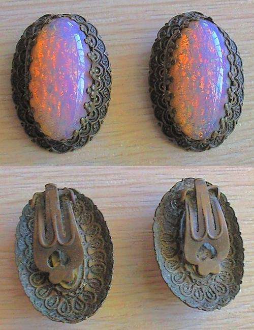 Old pair of Earrings - 28 x 20mm