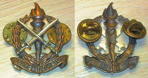 Regt. Bloemspruit Collar Badge - post 1966