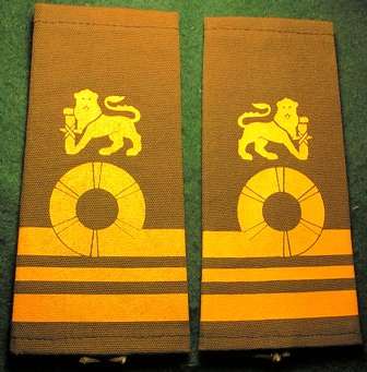 SA Marines Lt. Commander Shoulder Ranks