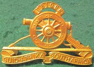 SA Artillery Gilding Cap Badge - post 1959