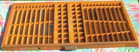 Old Hamilton Printer's Tray - 815 x 420mm