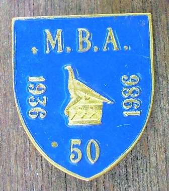Rhodesia 1936 -1986 50 yrs MBA Lapel Badge - marked `39`