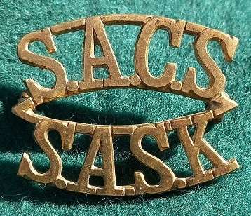 S.A Corps of Signals Shoulder Title - worn WW2