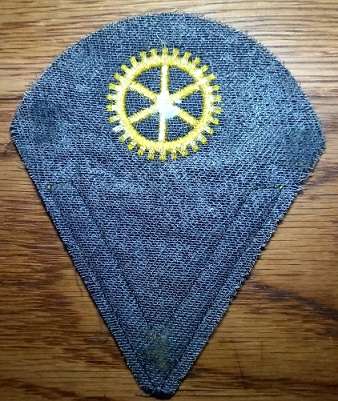 WW2 German Navy Machine Engine Gefreiter Combined Career & Rank Sleeve Badge - Winter