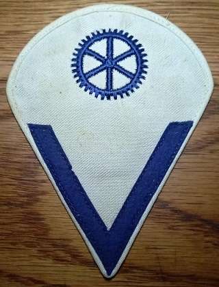 WW2 German Navy Machine Engine Gefreiter Combined Career & Rank Sleeve Badge - Summer