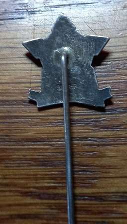 Jan Van Riebeeck 300 yr Centenary Silver Stickpin Badge - 1652 - 1952