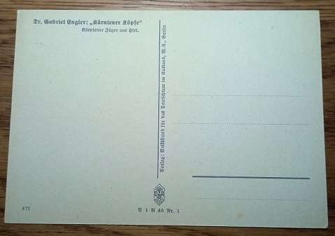 WW2 German VDA Postcard - Dr Gabriel Engler