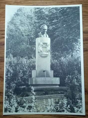 WW2 German VDA  Postcard - Rosegger-Brunnen in Mürzzuschlag von Prof. Gösser,Graz.