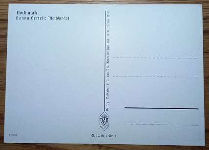 WW2 German VDA Postcard - Nordmark - Marschenhof