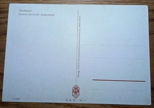 WW2 German VDA Postcard - Nordmark - Hadersleben