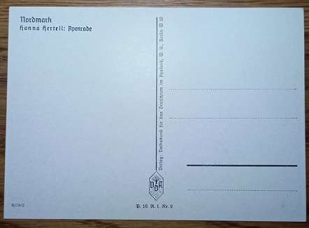 WW2 German VDA Postcard - Nordmark - Apenrade