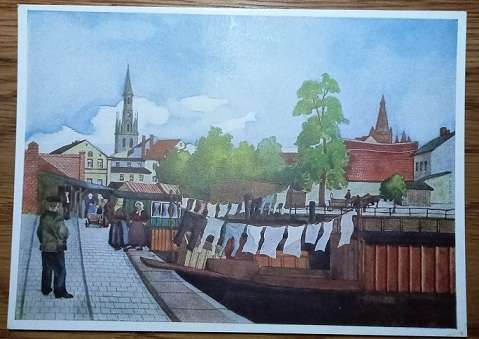 WW2 German VDA Postcard - Memelland - Blick auf Memel
