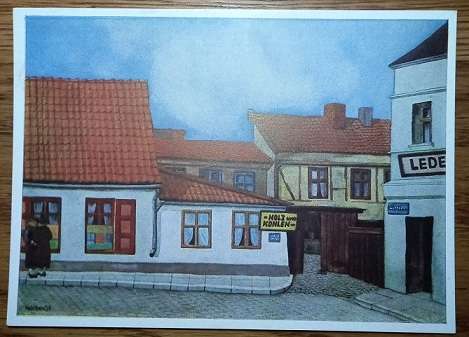 WW2 German VDA Postcard - Memelland - In der Grossen Wasserstrasse in Memel