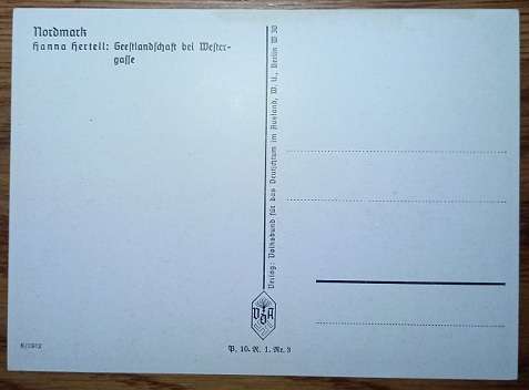 WW2 German VDA Postcard - Nordmark - Geestlandschaft bei Wassergasse