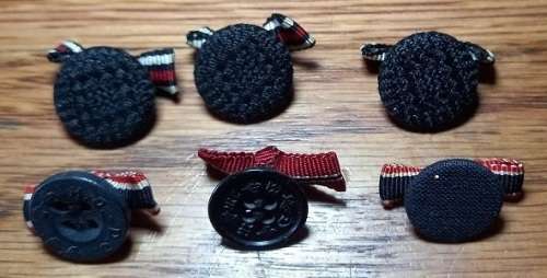 Assorted WW2 German Ribbon Bars - Buttonhole type