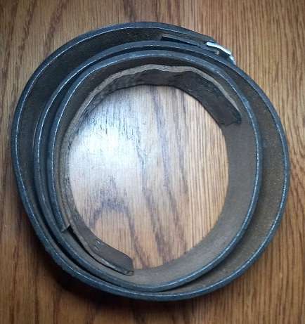 WW2 German Black Leather Belt